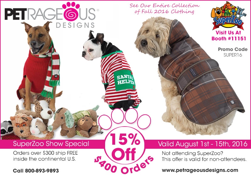 SuperZoo Show Special - 15% Off Orders $400 or More